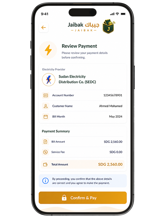 Review your payment details