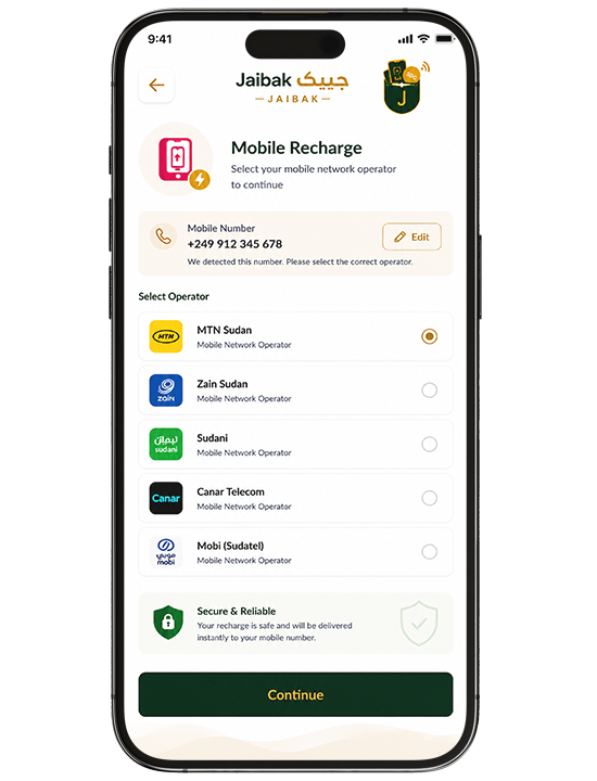 Select Network service provider